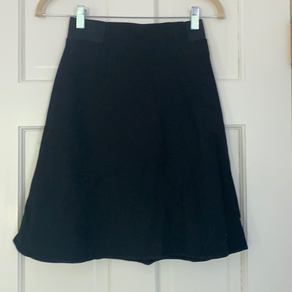 Theory A-Line Black Skirt